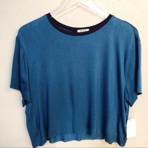 Project Social T-shirt NWT Teal Cropped T-shirt